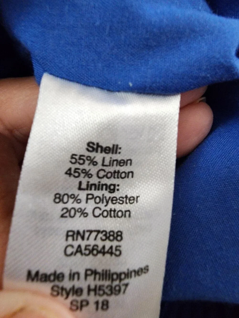 J.Crew Scalloped Hem Blue Linen Blend Women’s Mini Skirt Size 2 - Picture 7 of 7